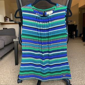 Calvin Klein size medium blue and green blouse
